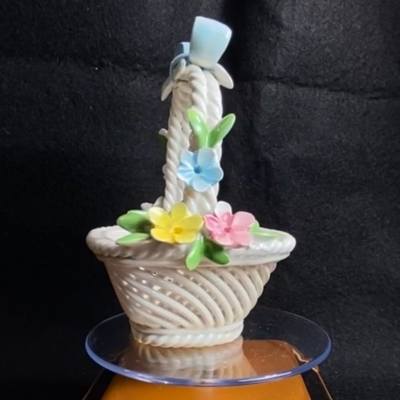 Nuova Capodimonte Italy woven basket exquisite workmanship - Picture 15 of 15